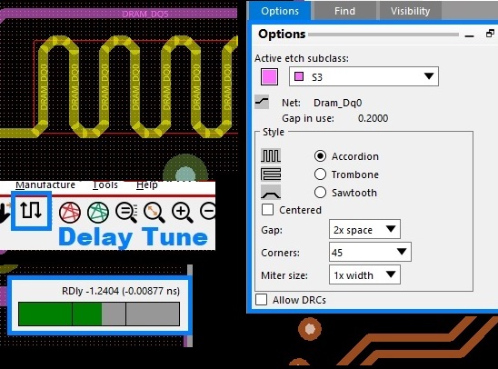 High speed interface signal traces need to be length matched to ensure correct operation. Learn how to setup constraints and length match in Allegro PCB Editor.